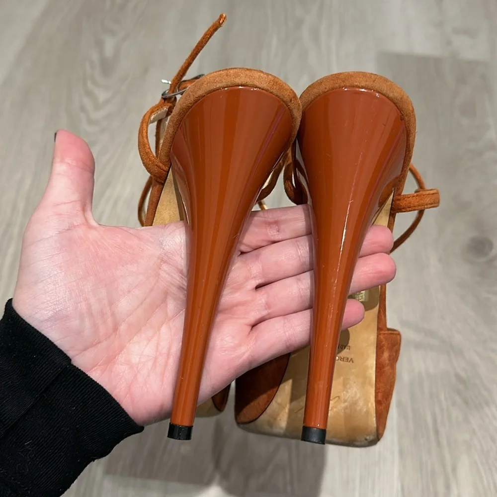 Giuseppe Zannoti T Bar Suede Heels